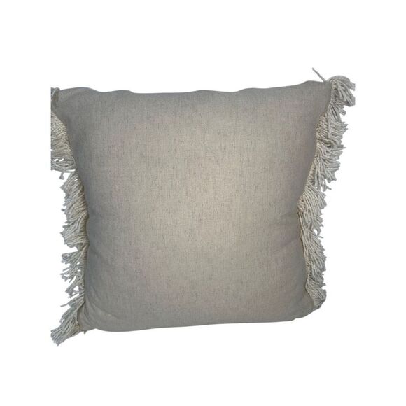 Studio McGee cream decorative 20”x20” throw pillow.  #M-1879 - Picture 1 of 5